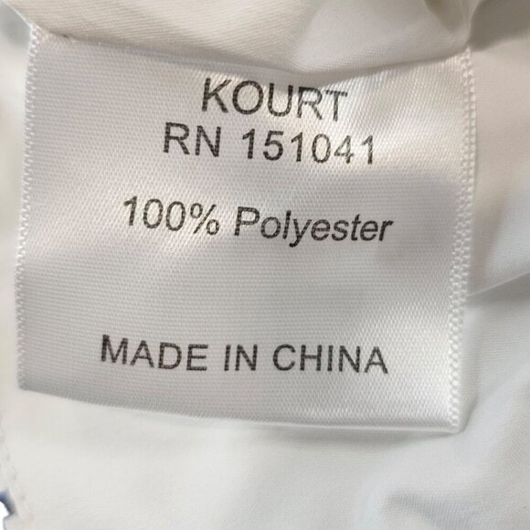 Kourt Womens XL Square Neck Long Sleeve Scrunch Printed Crop Top - Picture 9 of 13